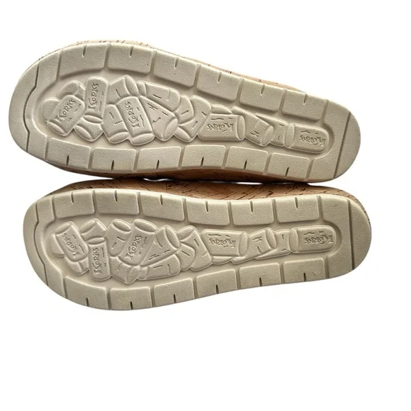 Kork Ease Joly Sandals Beige Bone Cross Strap Comfort Slide Size 6 - Picture 9 of 13